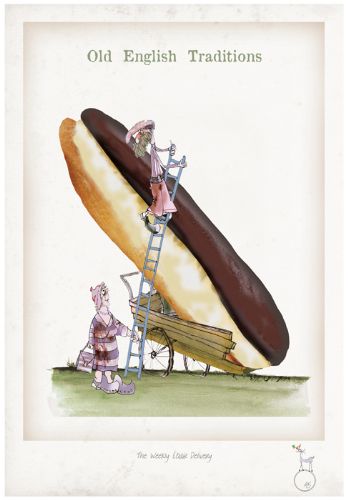 The Weekly Chocolate Eclair Delivery - Whimsical Old English Traditions by Tony Fernandes